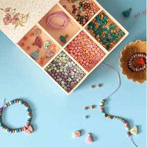 Coffret perles en bois - Les Rosalies - Moulin Roty