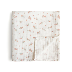 Maxi lange 119 x 119 cm - Pink Flowers - Mushie