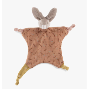 Doudou lapin argile - Trois petits lapins - Moulin Roty