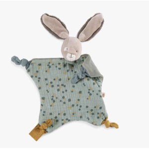 Doudou lapin sauge - Trois petits lapins - Moulin Roty