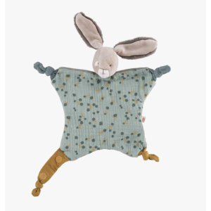 Doudou lapin sauge - Trois petits lapins - Moulin Roty