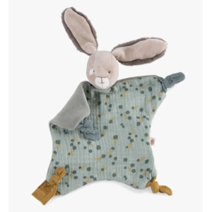 Doudou lapin sauge - Trois petits lapins - Moulin Roty