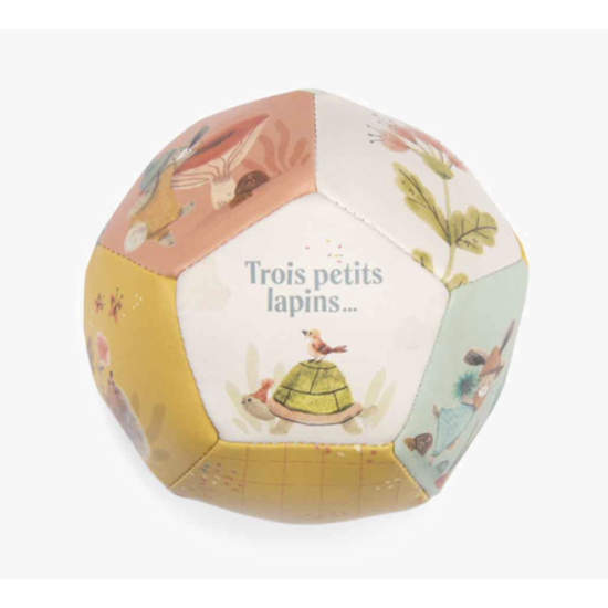 Ballon souple - Trois petits lapins - Moulin Roty