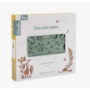 Sortie de bain - Trois petits lapins - Moulin Roty