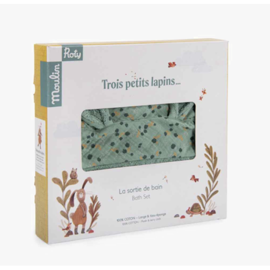 Sortie de bain - Trois petits lapins - Moulin Roty