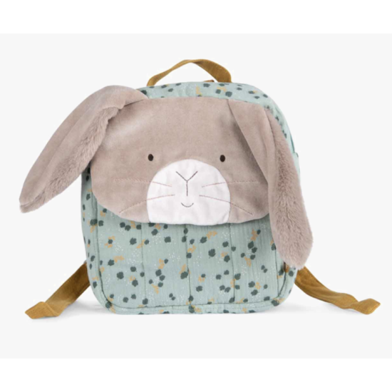 Sac à dos lapin sauge - Trois petits lapins - Moulin Roty