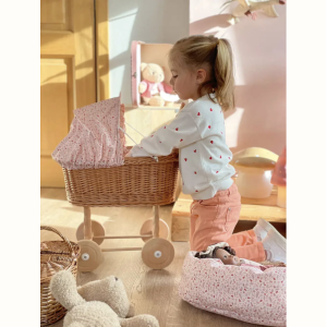 Landau en osier - Coccinelle - Egmont Toys