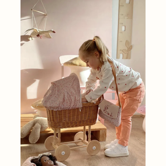 Landau en osier - Coccinelle - Egmont Toys