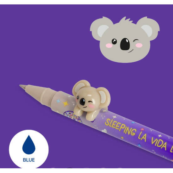 Stylo gel avec animal décoratif - Koala - Lovely Friends - Legami