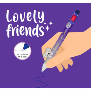 Stylo gel avec animal décoratif - Koala - Lovely Friends - Legami