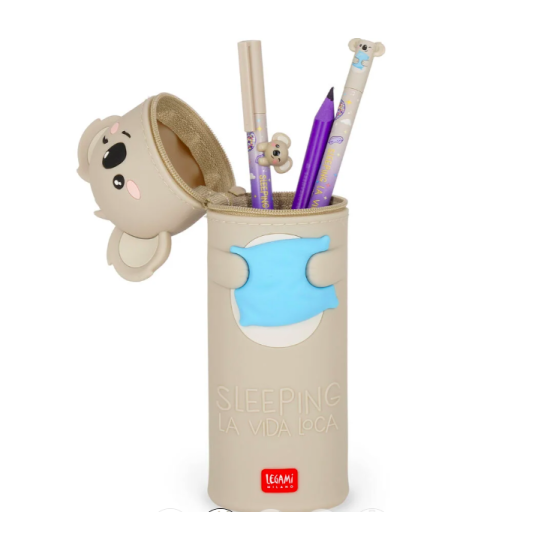 Trousse 2 en 1 en silicone Kawaii Koala - Sleeping la Vida Loca - Legami