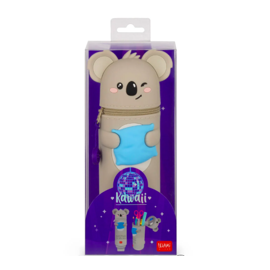 Trousse 2 en 1 en silicone Kawaii Koala - Sleeping la Vida Loca - Legami