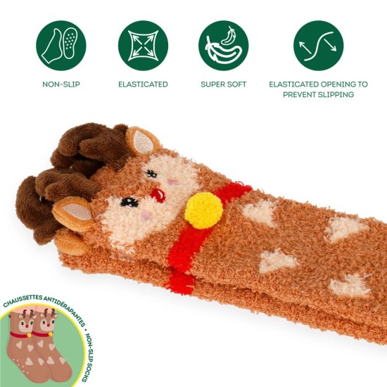 Chaussettes antidérapantes Enfants Renne - It's a match! - Legami