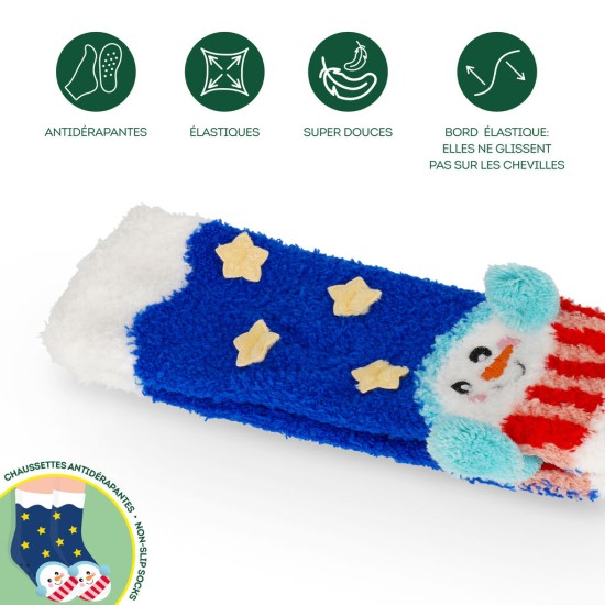 Chaussettes antidérapantes Enfant Bonhomme de neige - It's a match! - Legami