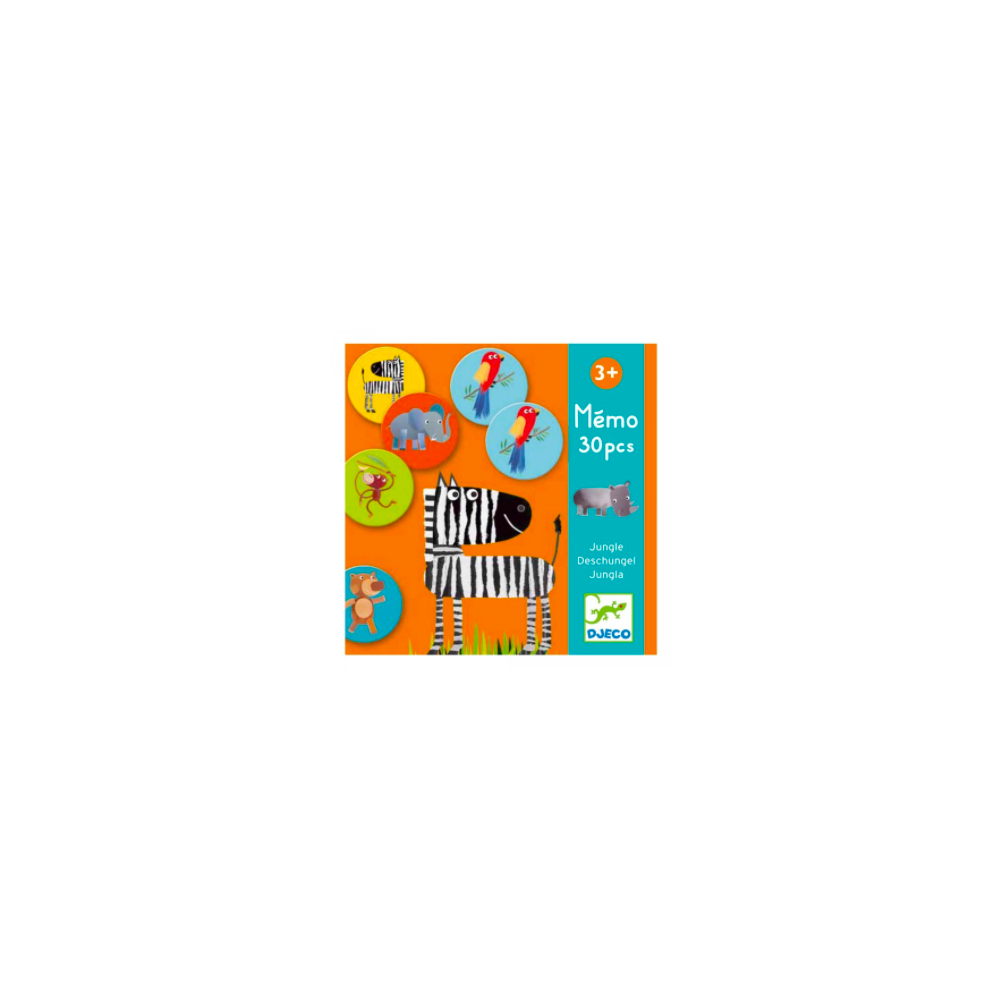 Mémo 30 pièces - Jungle - Djeco