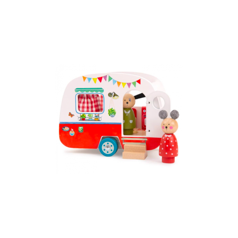 Caravane en bois - La grande famille - Moulin Roty