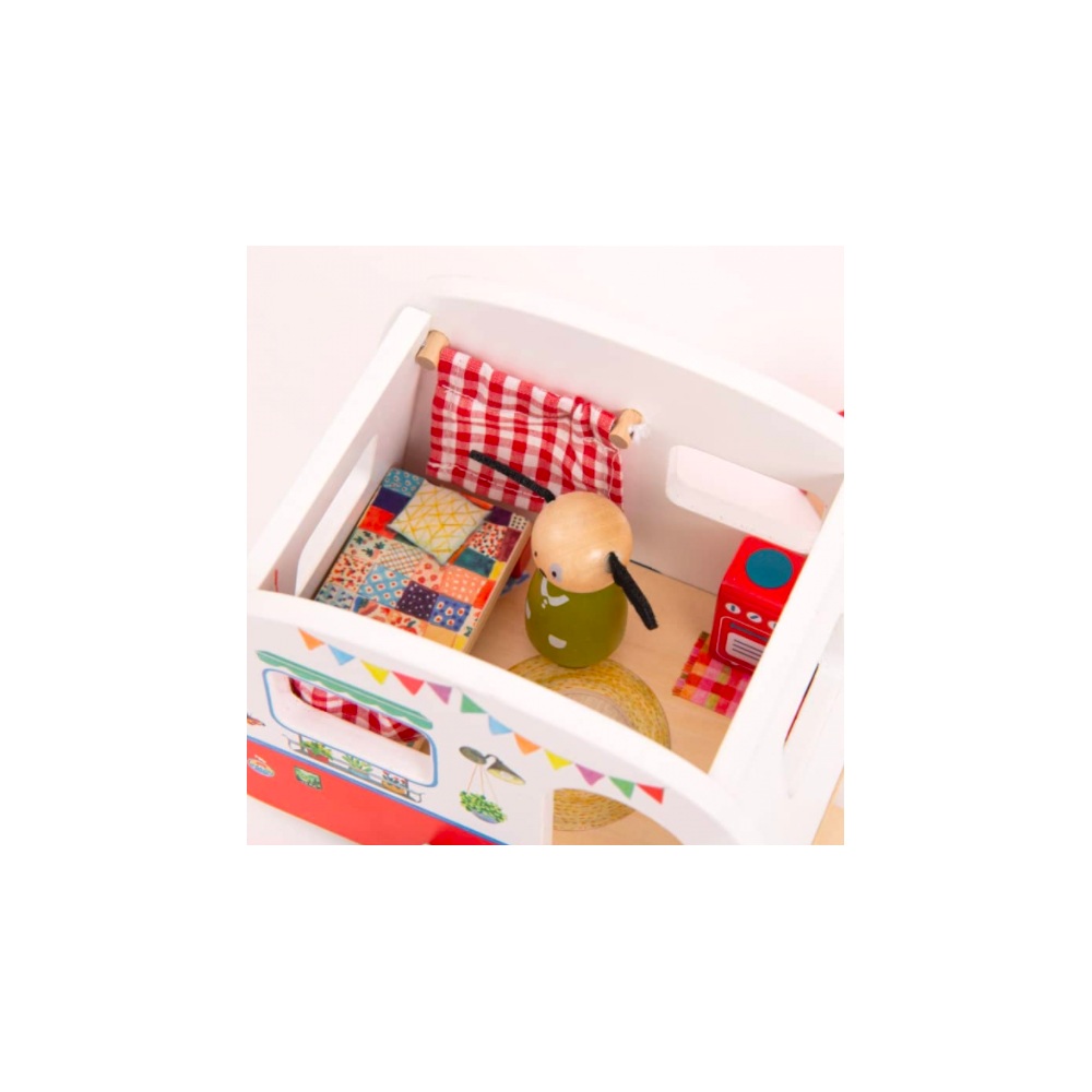 Caravane en bois - La grande famille - Moulin Roty