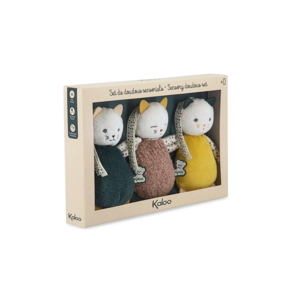 Set de 3 doudous sensoriels - Kaloo