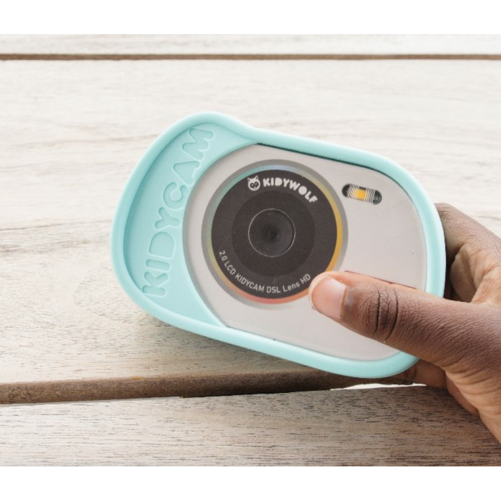 Appareil photo et vidéo numérique Kidycam waterproof - Bleu cyan - Kidywolf