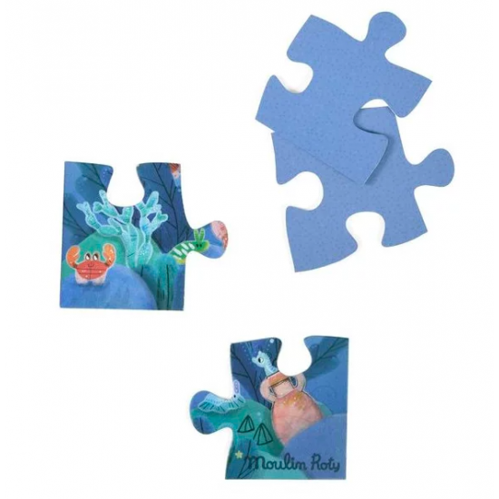 Puzzle phosphorescent 24 pcs - Sous la mer - Moulin Roty