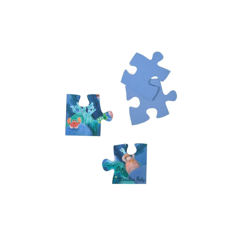 Puzzle phosphorescent 24 pcs - Sous la mer - Moulin Roty